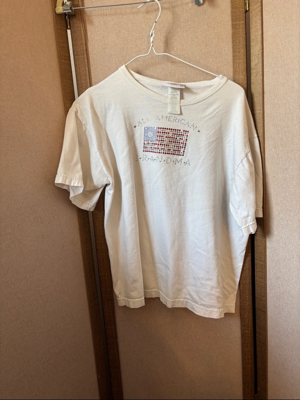 All American Grandma Flag Graphic Tee - Large